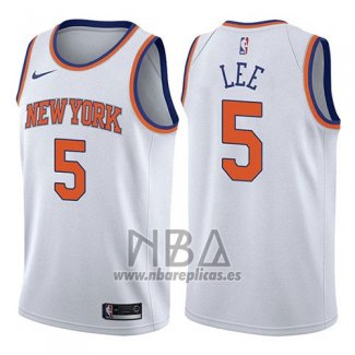 Camiseta New York Knicks Courtney Lee NO 5 Association 2017-18 Blanco