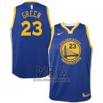 Camiseta Nino Golden State Warriors Draymond Green NO 23 2018 Azul