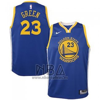 Camiseta Nino Golden State Warriors Draymond Green NO 23 2018 Azul