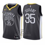 Camiseta Nino Golden State Warriors Kevin Durant NO 35 Statement 2017-18 Gris