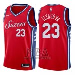 Camiseta Philadelphia 76ers Ersan Ilyasova NO 23 Statement 2017-18 Rojo