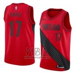 Camiseta Portland Trail Blazers Ed Davis NO 17 Statement 2018 Rojo