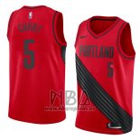 Camiseta Portland Trail Blazers Seth Curry NO 5 Statement 2018 Rojo