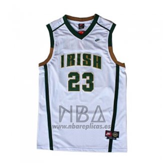 Camiseta St. Vincent-St. Mary LeBron James NO 23 Blanco