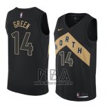 Camiseta Toronto Raptors Danny Green NO 14 Ciudad 2018 Negro