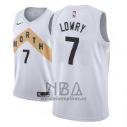 Camiseta Toronto Raptors Kyle Lowry NO 7 Ciudad 2018 Blanco