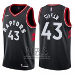 Camiseta Toronto Raptors Pascal Siakam NO 43 Statement 2017-18 Negro