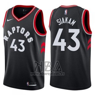 Camiseta Toronto Raptors Pascal Siakam NO 43 Statement 2017-18 Negro