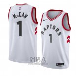 Camiseta Toronto Raptors Patrick Mccaw NO 1 Association 2018 Blanco