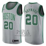 Camiseta Boston Celtics Jaylen Gordon NO 20 Hayward Ciudad 2017-18 Gris