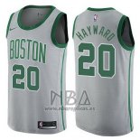 Camiseta Boston Celtics Jaylen Gordon NO 20 Hayward Ciudad 2017-18 Gris