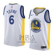 Camiseta Golden State Warriors Nick Young NO 6 Association 2018 Blanco