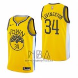 Camiseta Golden State Warriors Shaun Livingston NO 34 Earned 2018-19 Amarillo