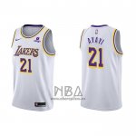 Camiseta Los Angeles Lakers Joel Ayayi NO 21 Association 2021-22 Blanco