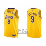 Camiseta Los Angeles Lakers Kent Bazemore NO 9 75th Anniversary 2021-22 Amarillo