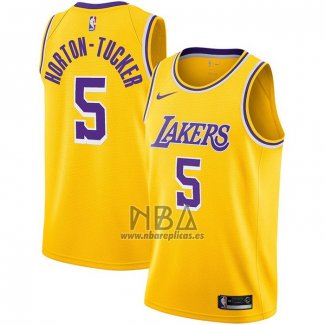 Camiseta Los Angeles Lakers Talen Horton-Tucker NO 5 Icon 2020-21 Amarillo