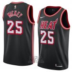 Camiseta Miami Heat Jordan Mickey NO 25 Classic 2018 Negro