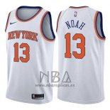 Camiseta New York Knicks Joakim Noah NO 13 Association 2017-18 Blanco