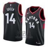 Camiseta Toronto Raptors Danny Green NO 14 Statement 2018 Negro