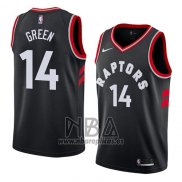 Camiseta Toronto Raptors Danny Green NO 14 Statement 2018 Negro