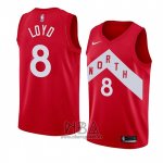 Camiseta Toronto Raptors Jordan Loyd NO 8 Earned 2018-19 Rojo