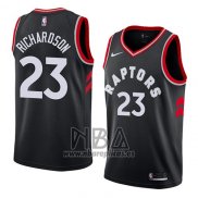 Camiseta Toronto Raptors Malachi Richardson NO 23 Statement 2018 Negro
