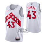 Camiseta Toronto Raptors Pascal Siakam NO 43 Association 2020-21 Blanco