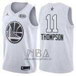 Camiseta All Star 2018 Golden State Warriors Klay Thompson NO 11 Blanco