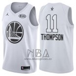 Camiseta All Star 2018 Golden State Warriors Klay Thompson NO 11 Blanco