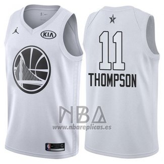 Camiseta All Star 2018 Golden State Warriors Klay Thompson NO 11 Blanco