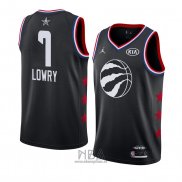 Camiseta All Star 2019 Toronto Raptors Kyle Lowry NO 7 Negro