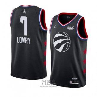 Camiseta All Star 2019 Toronto Raptors Kyle Lowry NO 7 Negro
