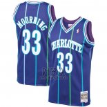 Camiseta Charlotte Hornets Alonzo Mourning NO 33 Mitchell & Ness Violeta