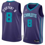 Camiseta Charlotte Hornets Johnny O'bryant III NO 8 Statement 2018 Violet