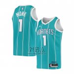 Camiseta Charlotte Hornets Malik Monk NO 1 Icon 2020-21 Verde