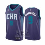 Camiseta Charlotte Hornets Willy Hernangomez NO 9 Statement Edition Violeta