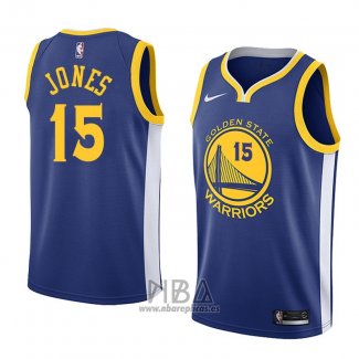 Camiseta Golden State Warriors Damian Jones NO 15 Icon 2018 Azul