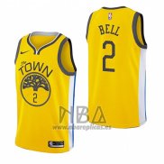 Camiseta Golden State Warriors Jordan Bell NO 2 Earned 2018-19 Amarillo