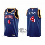 Camiseta Golden State Warriors Moses Moody NO 4 75th Anniversary Azul