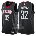 Camiseta Houston Rockets Brandan Wright NO 32 Statement 2017-18 Negro