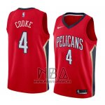 Camiseta New Orleans Pelicans Charles Cooke NO 4 Statement 2018 Rojo
