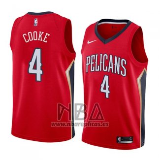 Camiseta New Orleans Pelicans Charles Cooke NO 4 Statement 2018 Rojo