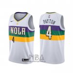 Camiseta New Orleans Pelicans Elfrid Payton NO 55 Ciudad Blanco