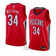 Camiseta New Orleans Pelicans Kenrich Williams NO 34 Statement 2018 Rojo
