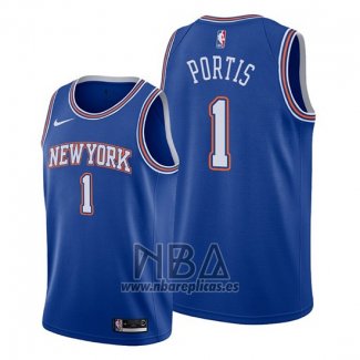 Camiseta New York Knicks Bobby Portis NO 1 Statement Azul