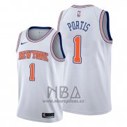 Camiseta New York Knicks Bobby Portis NO 1 Statement Blanco