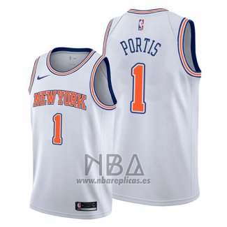 Camiseta New York Knicks Bobby Portis NO 1 Statement Blanco