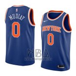 Camiseta New York Knicks Emmanuel Mudiay NO 0 Icon 2018 Azul