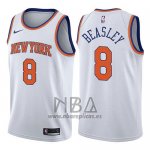 Camiseta New York Knicks Michael Beasley NO 8 Association 2017-18 Blanco
