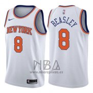 Camiseta New York Knicks Michael Beasley NO 8 Association 2017-18 Blanco